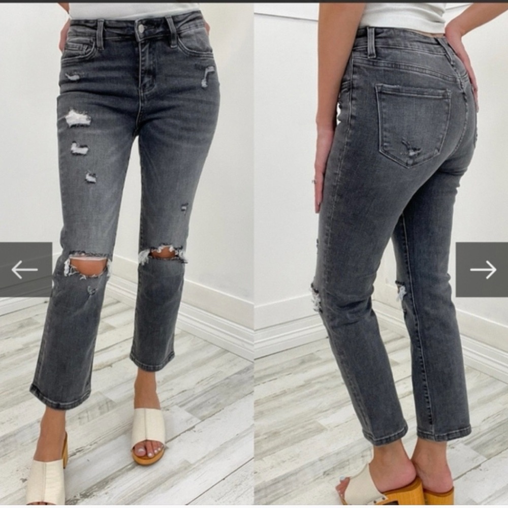 Vervet Flying Monkey Victoria High Rise Stretch Straight Leg Jeans Size 29 NWT